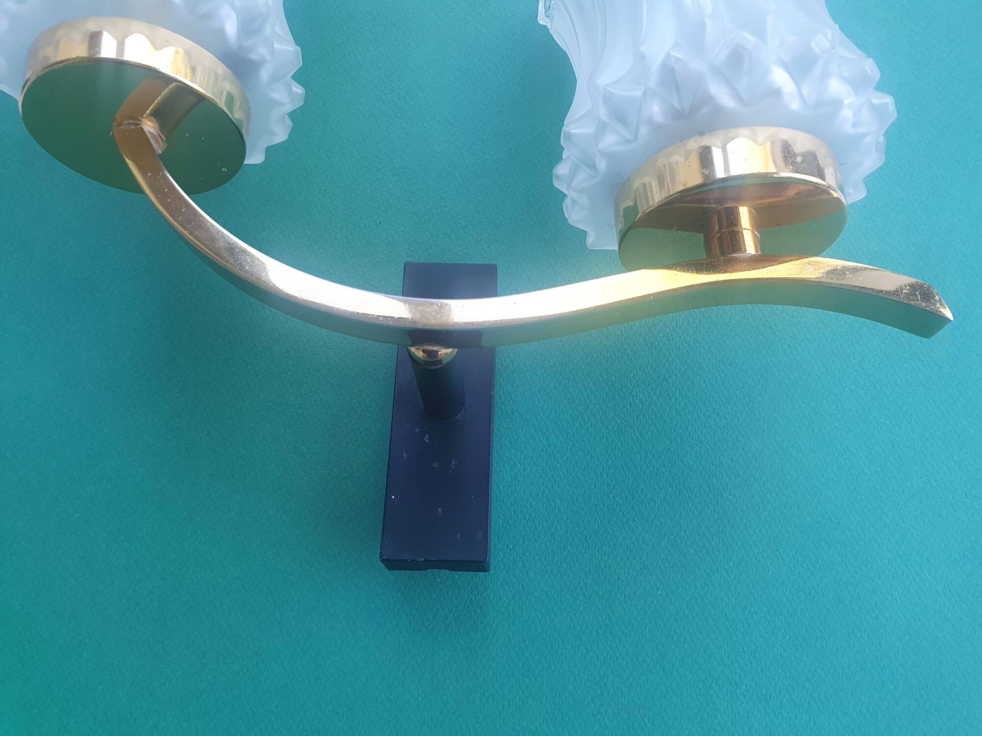 Antique gold wall light