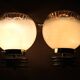 Paire d'appliques italiennes en verre de Murano, années 1970