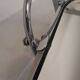 Art Deco wall coat rack with a bevelled mirror adjustable in a chrome frame, 1930s.