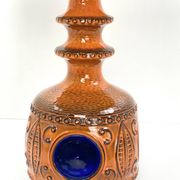 Large vintage ceramic lamp – cobalt blue decor – 1960s/70s