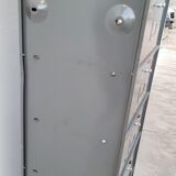 Metal locker cabinet Ronéo 1950 industrial