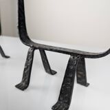 Pair of Wrought Iron Candleholders, 1950s