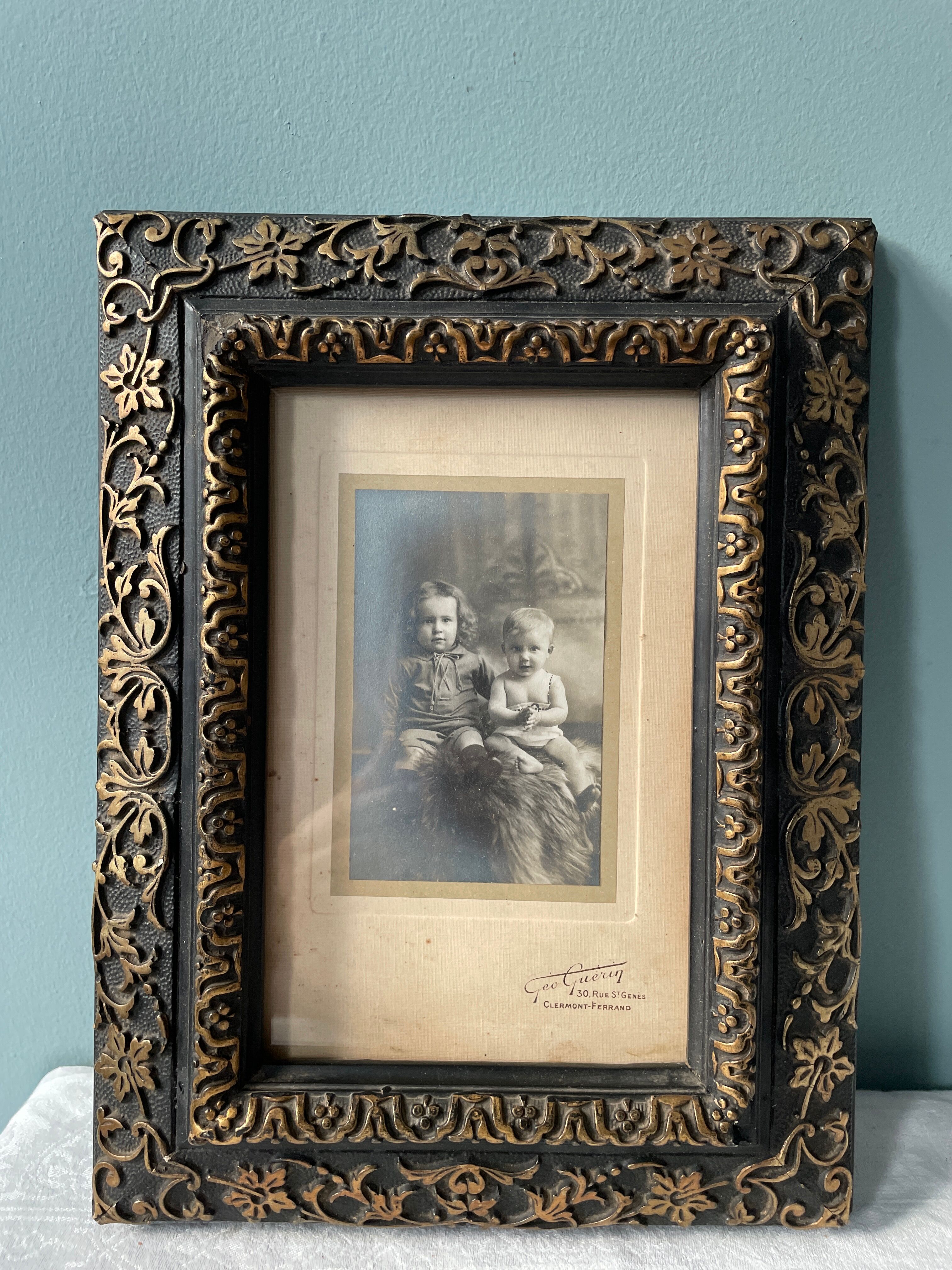 Old photo frame Napoleon III XIXth