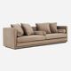 Sofa MALMO brown velour, Scandinavian design