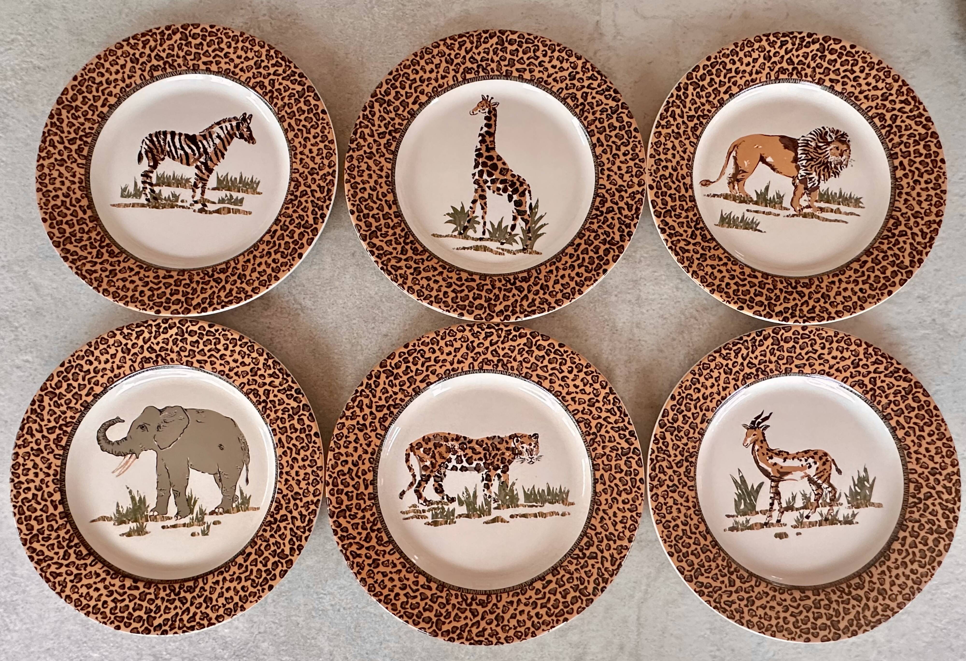 Tanganyika genevieve lethu dish set (1996) new 50 pieces | Selency