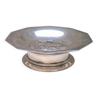 Beurrier en métal argenté Coquillor