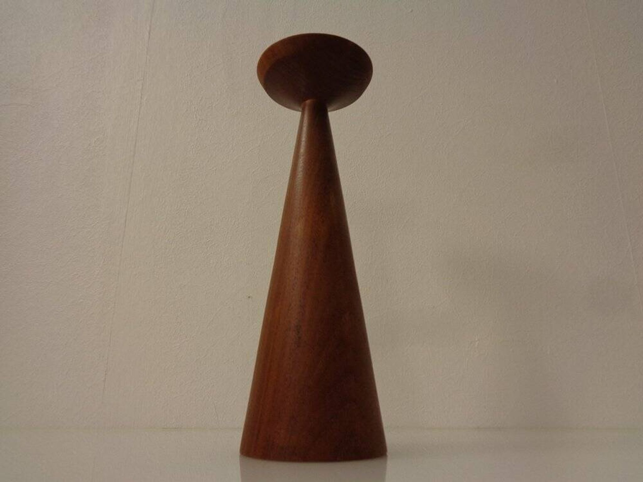 Large Teak Candleholder from Anri Form, Italy, 1960s