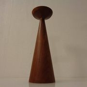 Large Teak Candleholder from Anri Form, Italy, 1960s