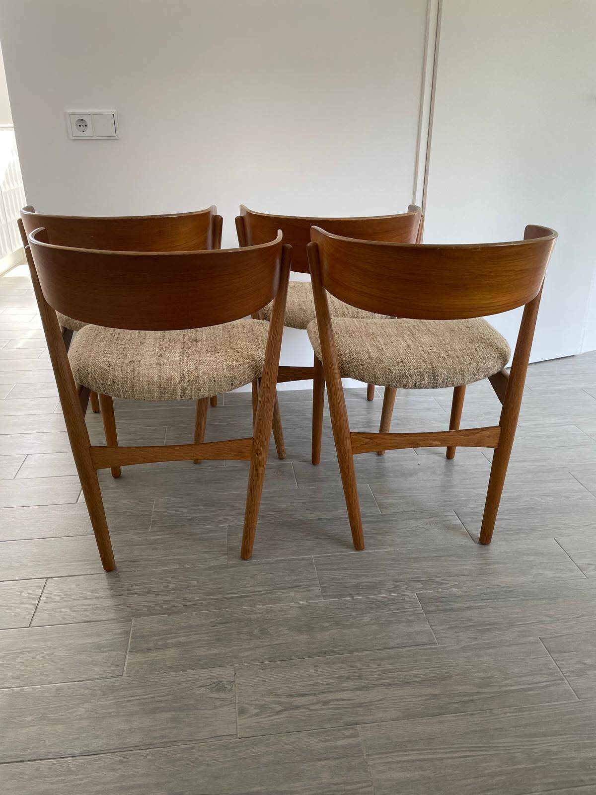 4 Helge Sibast dining chairs model 7, 1953
