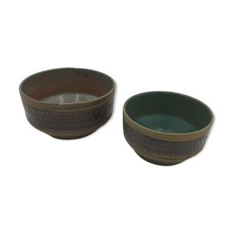 Duo of ceramic pot