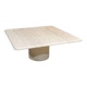 Travertine coffee table by PA Giusti and E. Di Rosa for Up&Up, Italy