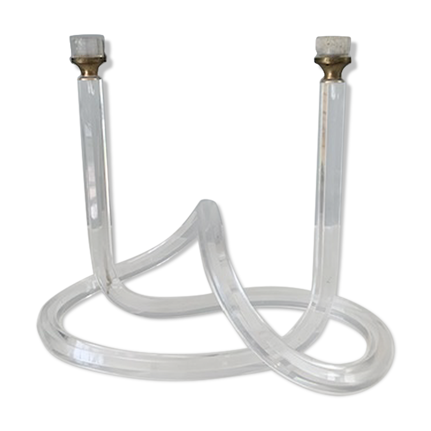 Bougeoirs vintage plexiglas