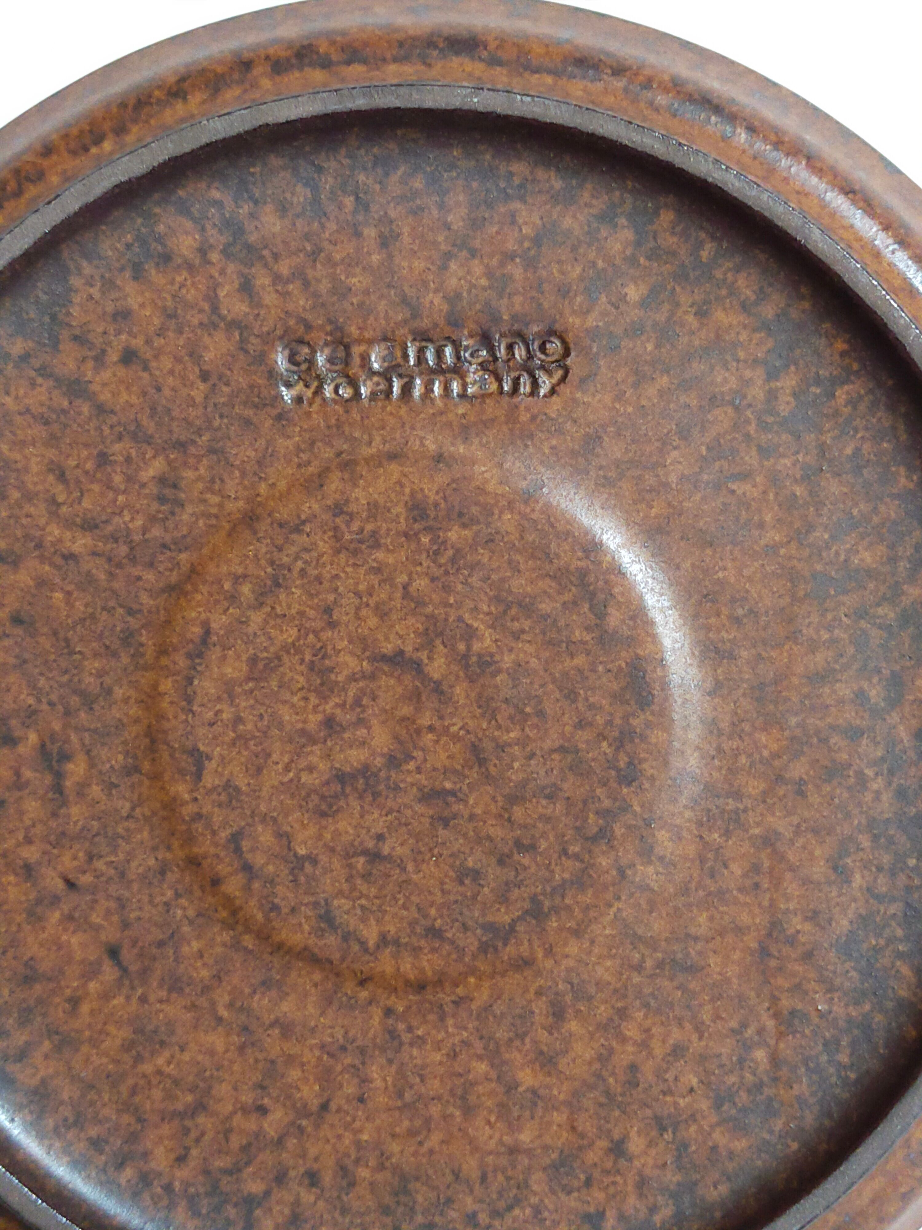 Three ceramic shells ceramano germany 50s