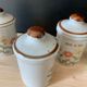 5 vintage spice pots