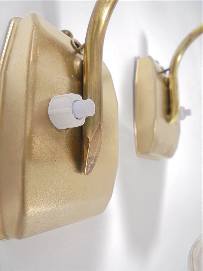 Pair of art deco wall lights