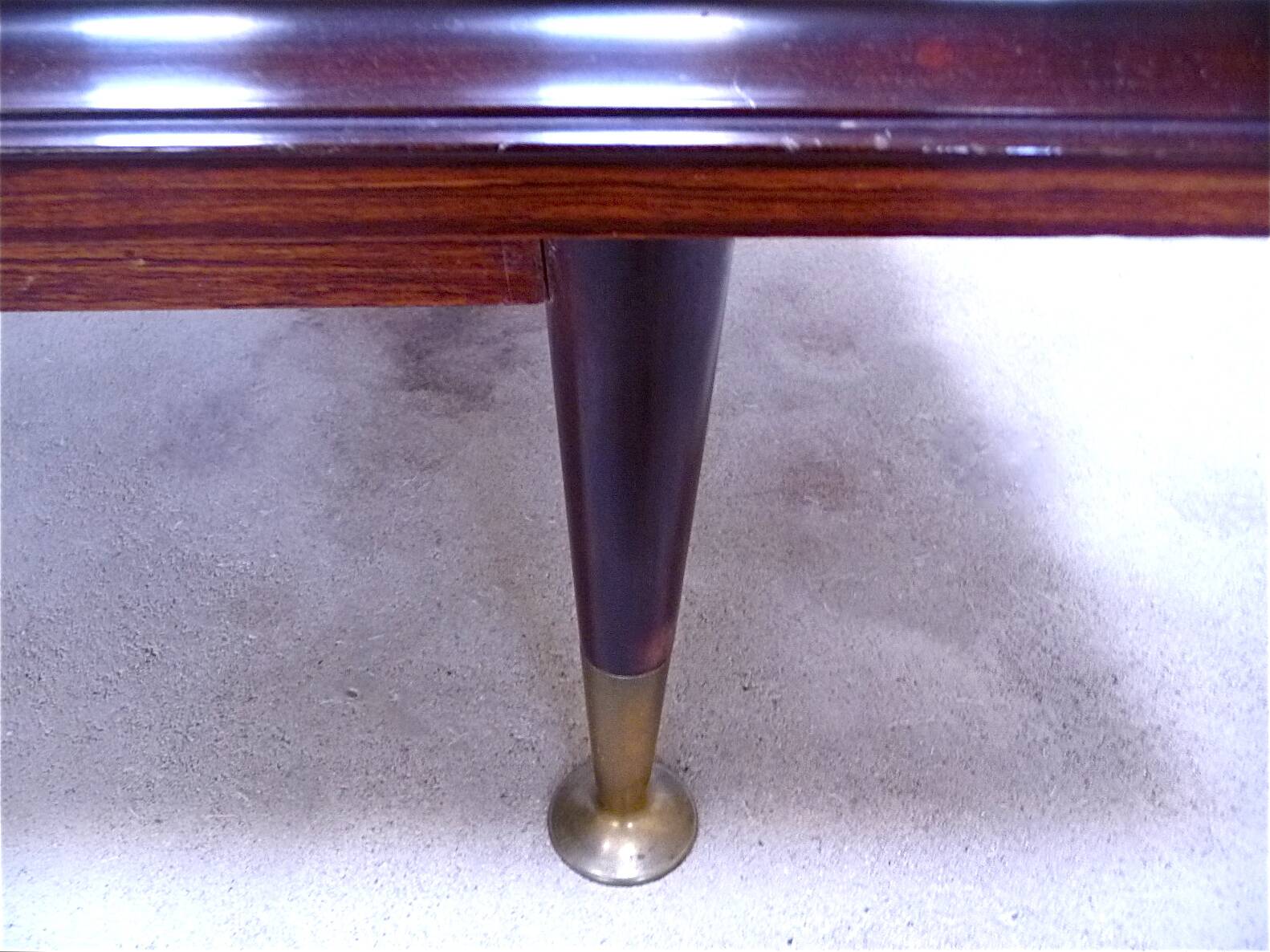 Large Italian Mid-Century Sideboard with Brass Details, 1950s