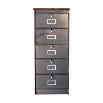 Craft cabinet with flaps, wood desssus, Ronéo year 50-60