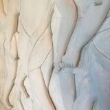 Bas relief in art deco plaster