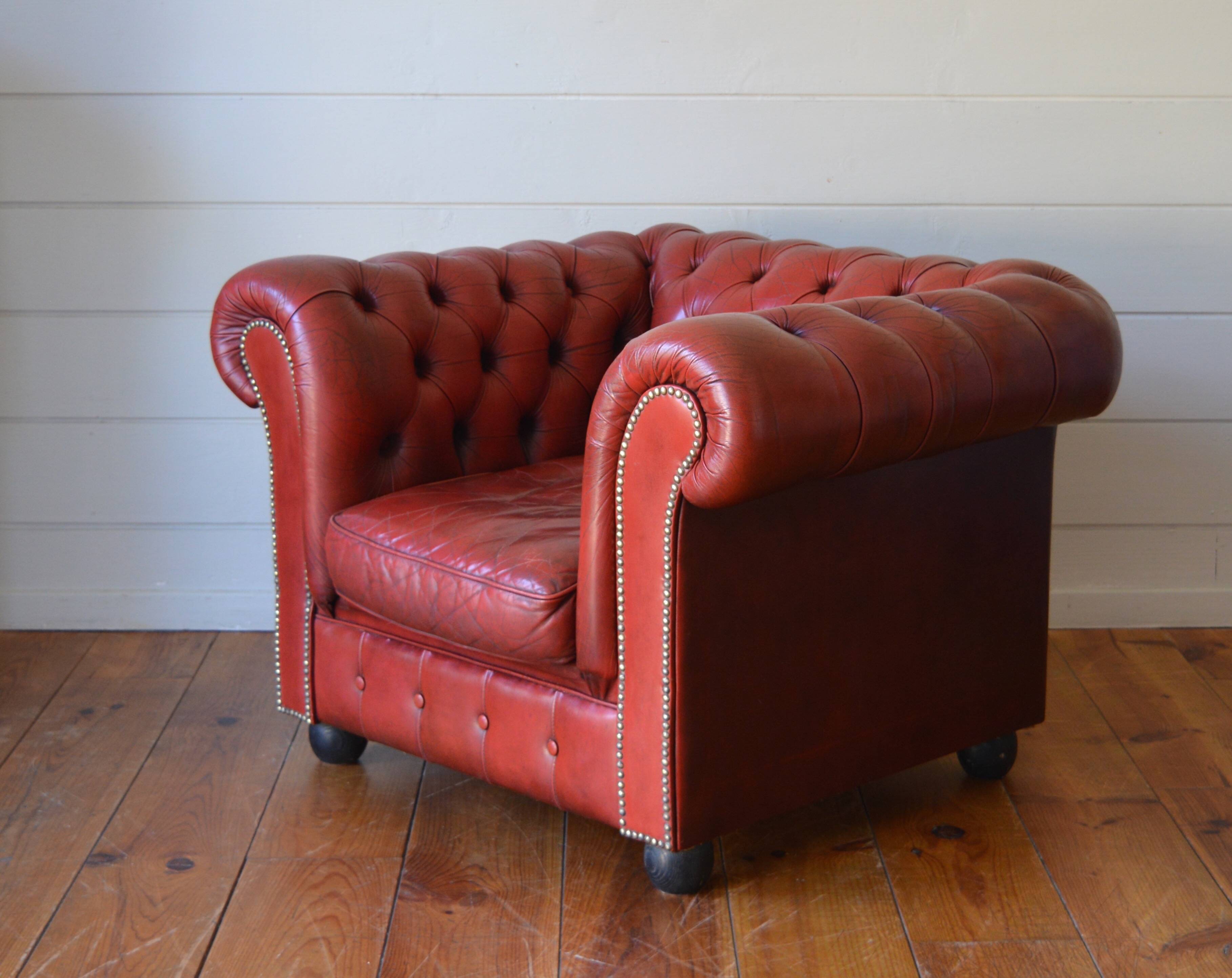 Fauteuil chesterfield