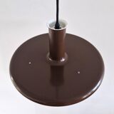 Dark brown Optima pendant lamp by Hans Due for Fog & Mørup, Denmark 1970s