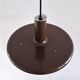 Dark brown Optima pendant lamp by Hans Due for Fog & Mørup, Denmark 1970s