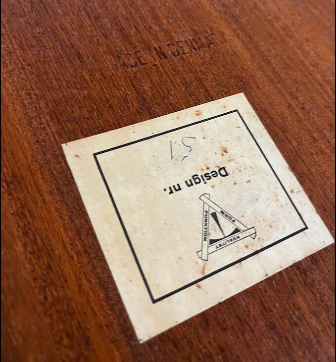 Danish nesting tables in vintage teak.