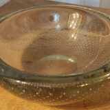 Bubbled crystal trinket bowl, 1960s