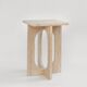 Table d'appoint en travertin "BOND"