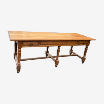 Oak drapery table