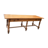 Oak drapery table