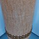 70s floor lamp with open ceramic foot and period lampshade