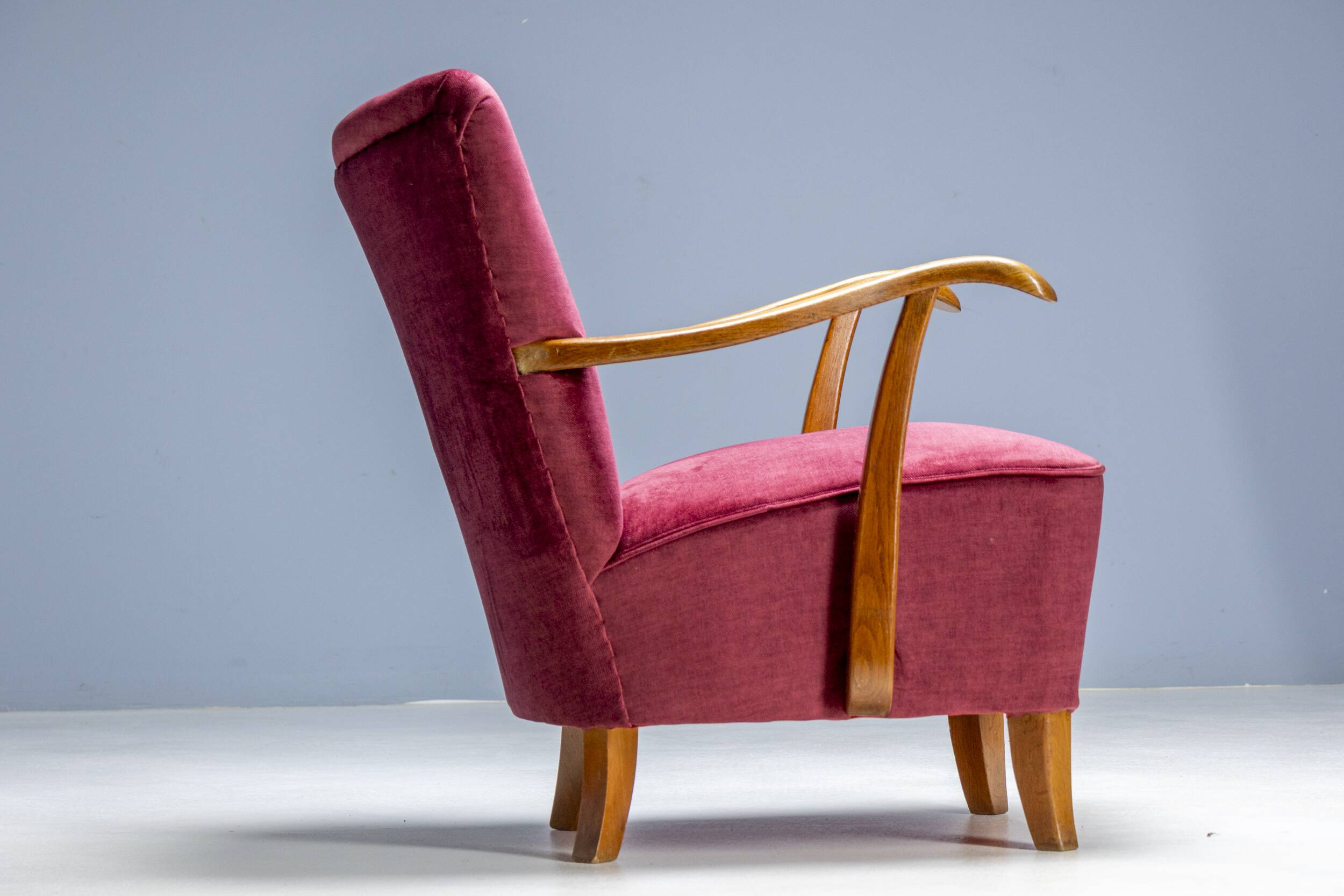 Pair of Art Deco Armchairs, 1930s, Czechoslovakia