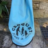 Vintage wooden croquet game