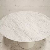 Marble round dining table, Eero Saarinen, Knoll International