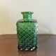Carafe vintage en verre vert