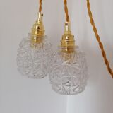 Pair of vintage hanging lamps