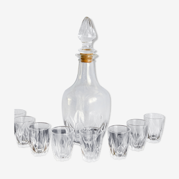 Vintage Monaco liqueur service made of old glass
