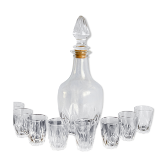 Vintage Monaco liqueur service made of old glass