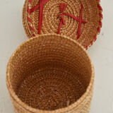 Boîte tressée vintage