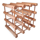 Vintage beech wine rack bottle holder