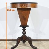 Trumpet Table for Work and Games, Walnut – Late 19th Century