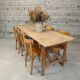 Pine garden table