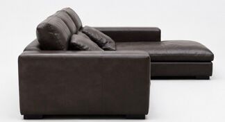 Rochebobois leather corner sofa