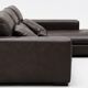 Rochebobois leather corner sofa