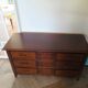 Commode longue–3 tiroirs -style colonial–Teinte acajou