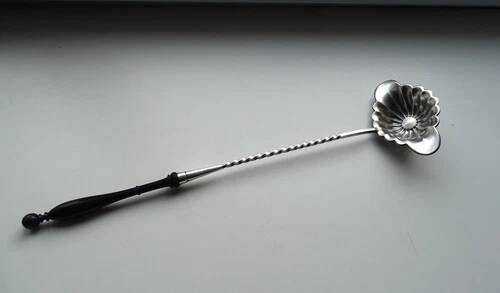 Louche punch cailard bayard "twist" silver-plated 19th century - 38.5 cm