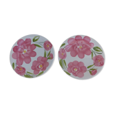Assiettes fleurs1980 céramique San Marciano