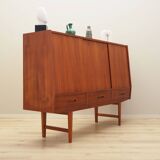Buffet haut en teck, design danois, années 1960, production : Danemark