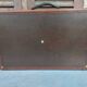 Old suitcase wood canvas leather & brass