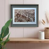 Carcassonne, Aude, vintage, photo plate printed in 1935.